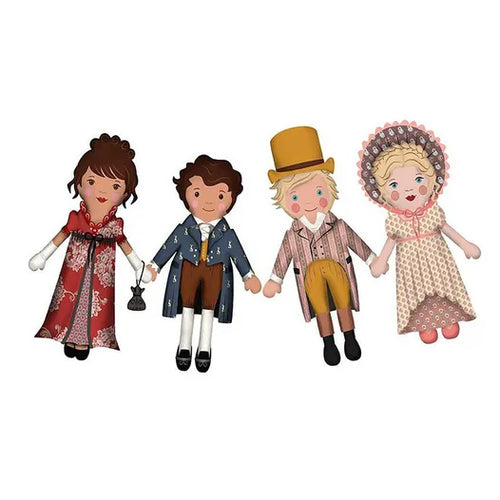 Lori Holt Machine Embroidery Jane Austen Ladies and Gents Dolls ME100JAD24R5