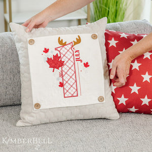 Kimberbell SAVE THE DATE Fabric Kits with Optional Pillow Cover, Pillow insert and Buttons