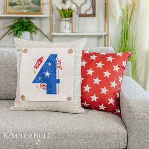 Kimberbell SAVE THE DATE Fabric Kits with Optional Pillow Cover, Pillow insert and Buttons