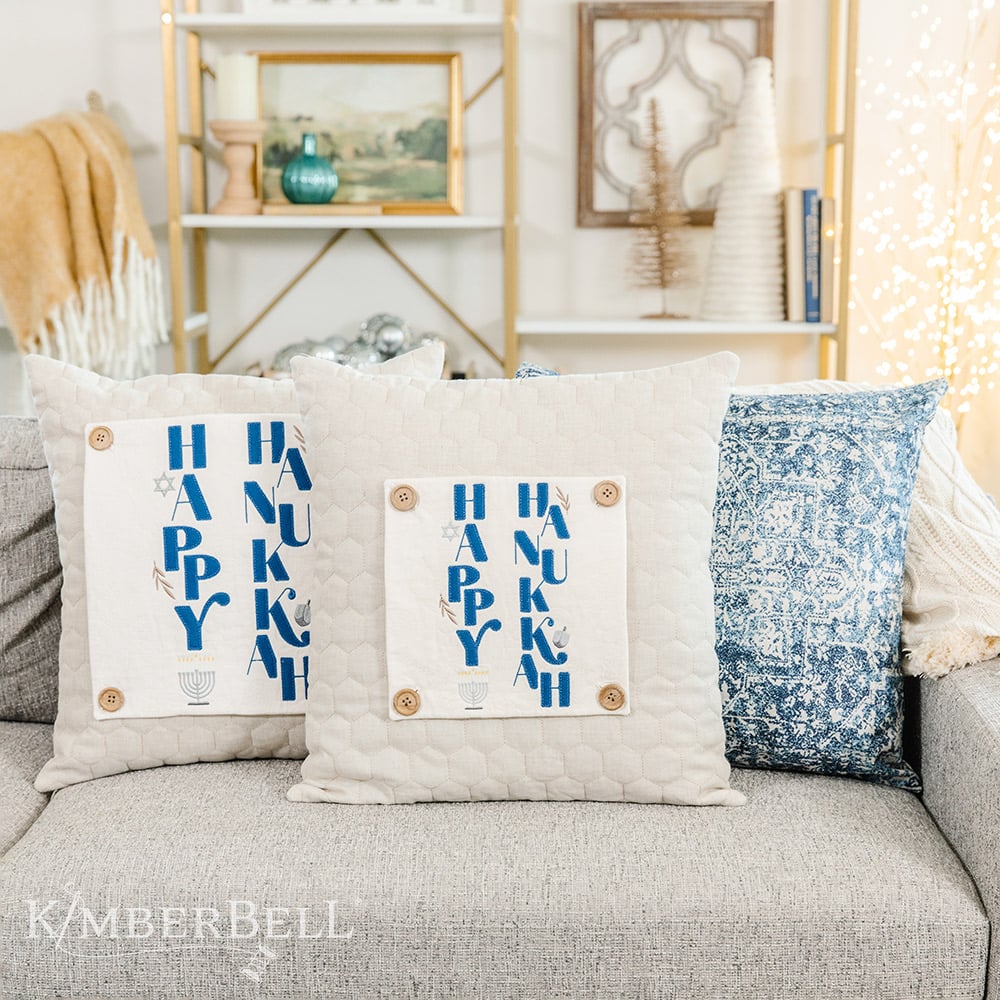 Kimberbell SAVE THE DATE Fabric Kits with Optional Pillow Cover, Pillow insert and Buttons