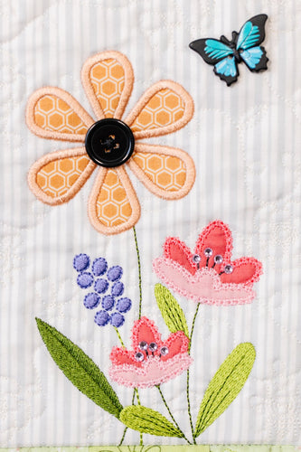 Kimberbell Digital Dealer 2025 Mystery Wallflower Quilt A LA CARTE JANUARY BLOCK DESIGN ONLY