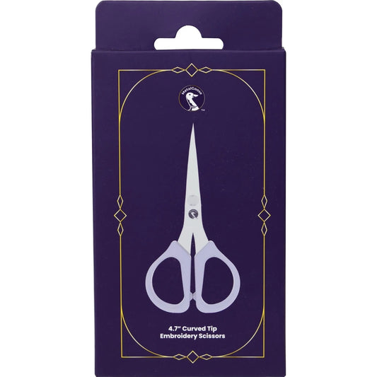 Metal Goose 4-45/64" Curved Tip Embroidery Scissors MGOMGESC01