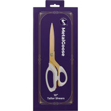 Load image into Gallery viewer, Metal Goose Scissors 10&quot; Tailor Shears (Black or Rose Gold) MGOMGTSL01 MGOMGTSL02