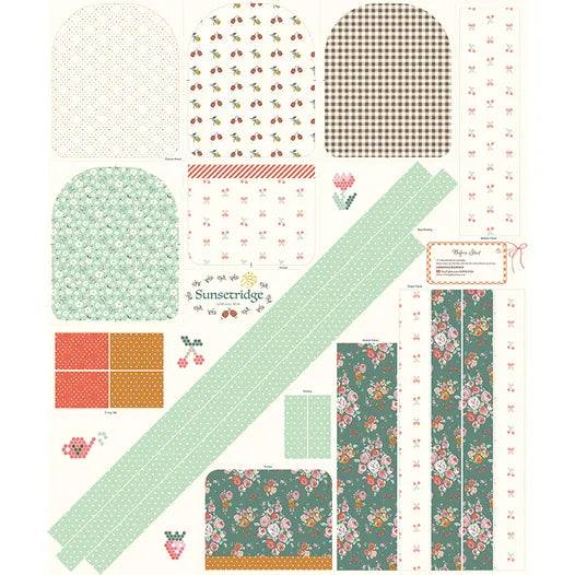 MAKES 2 BACKPACKS Minki Kim Sunsetridge Backpack Panel Fabric Kit AND/OR ITEMS A LA CARTE USE THE DROP DOWN WINDOW TO MAKE YOUR SELECTION