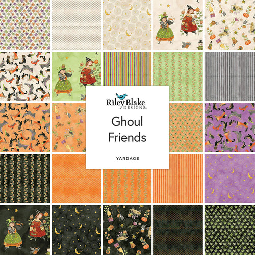 Riley Blake Ghoul Friends Fabric Collection Sold by the Yard PREORDER DUE OUT APRIL 2025