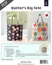 Minki Kim Quilter's Big Tote Pattern # SI-BP6