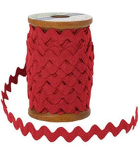 Load image into Gallery viewer, Riley Blake Large Ric Ric 12 Yard Spools in Red STVT-33030 OR Pebble STVT-p24573