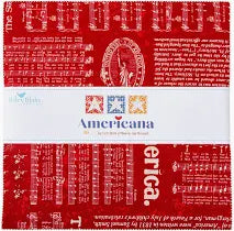 Riley Blake Americana Fabric Line 10" Stacker Bundle 10-16080-42 Will ship at end of month