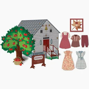 Riley Blake Machine Embroidery Homestead Prairie Schoolhouse ME207PH0325