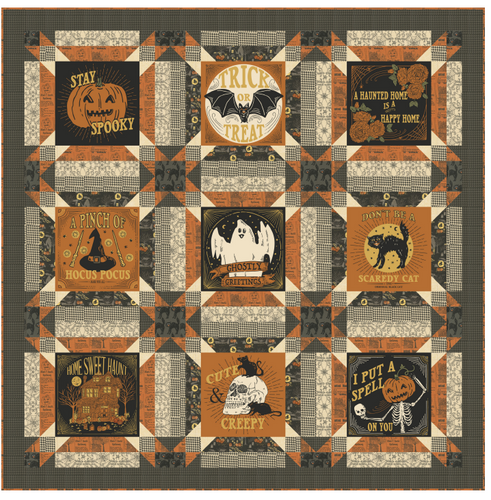 Spooks and Spells Quilt Kit by Stacy Iest Hsu- Moda- 63