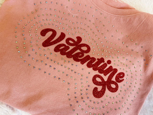 ONLINE CLASS Scan N Cut Club: Rhinestone Sparkle Valentine T-shirt (2/8/24 10:30-12:30 PST)