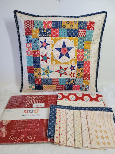 Free Youtube Livestream Sew Along- Karen Bohl shows you how to complete your Lori Holt Americana Pillow- September 20th, 10:30am-12:30pm PST
