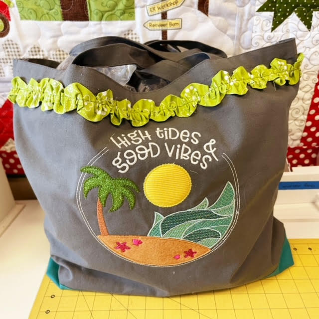 Kimberbell Digital Dealer 2023 July Beach Tote Design AND/OR Fabric Kit