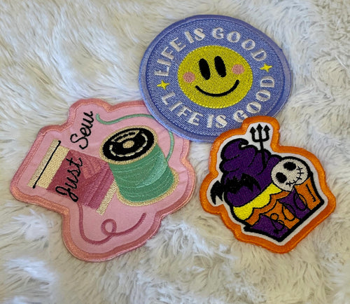 Online Class: Patches with Artspira and your Brother wireless embroidery machine (Wed. June 11, 10:30-12:30PM pst)