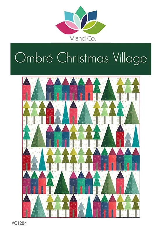 Ombre Christmas Village V and Co. Pattern VC1284