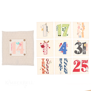 Kimberbell SAVE THE DATE Fabric Kits with Optional Pillow Cover, Pillow insert and Buttons