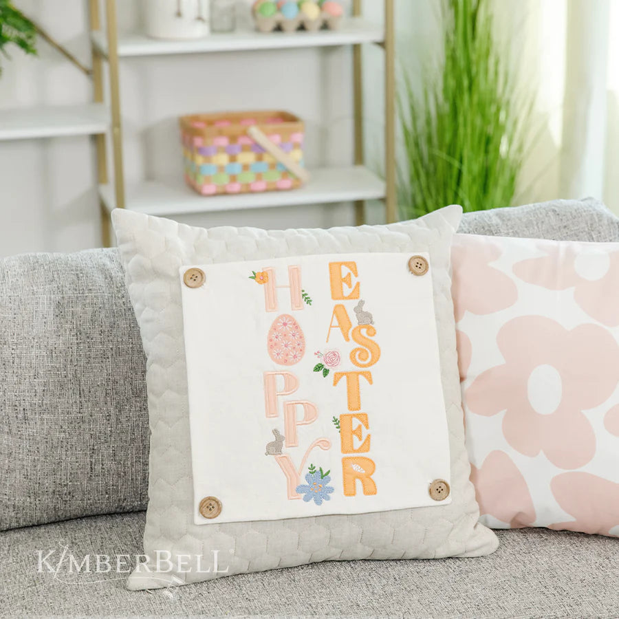 Free Kimberbell Hoppy Easter Save the Date Pillow Panel Sew Along with Karen Bohl. NO NEED TO ADD TO CART, JUST CLICK VIDEO IN DESCRIPTION