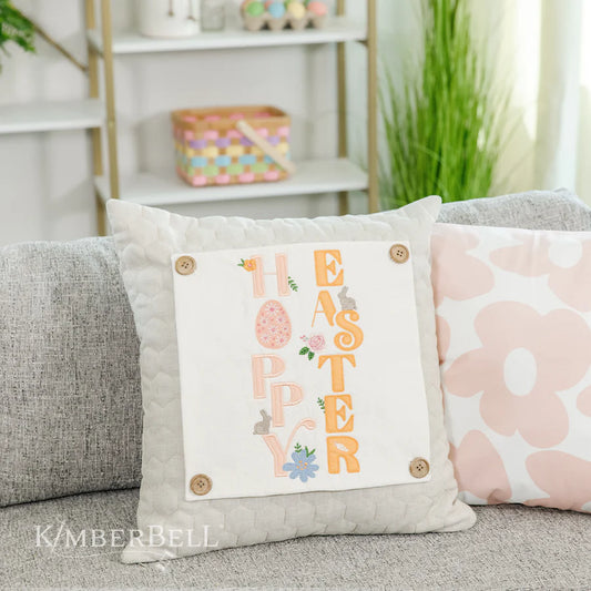 Free Kimberbell Hoppy Easter Save the Date Pillow Panel Sew Along with Karen Bohl. NO NEED TO ADD TO CART, JUST CLICK VIDEO IN DESCRIPTION