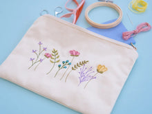 Load image into Gallery viewer, Kimberbell Zipper Pouch Blank, Canvas, Cream, Large KDKB270