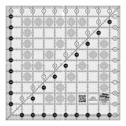 Creative Grids Quilt Rulers 10 - 1/2 and 6.5 x 24.5