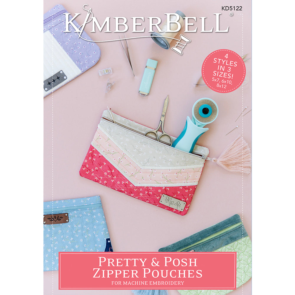 Kimberbell Pretty & Posh Zipper Pouches CD KD5122