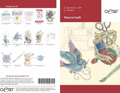 OESD Viva Le Craft Embroidery Design