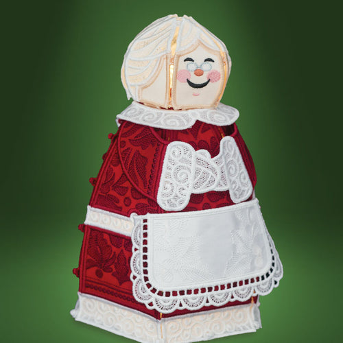OESD Freestanding Mrs. Claus Embroidery Design 12762