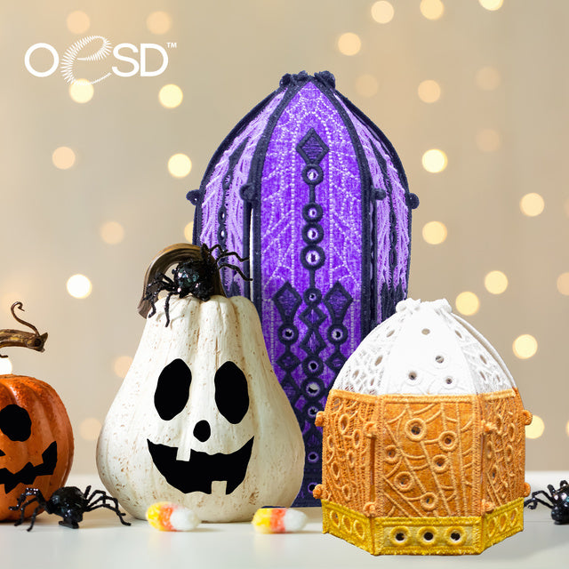 OESD Freestanding Halloween Little Lanterns 12886 Embroidery Pattern