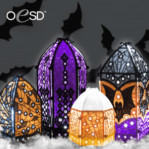 OESD Freestanding Halloween Little Lanterns 12886 Embroidery Pattern