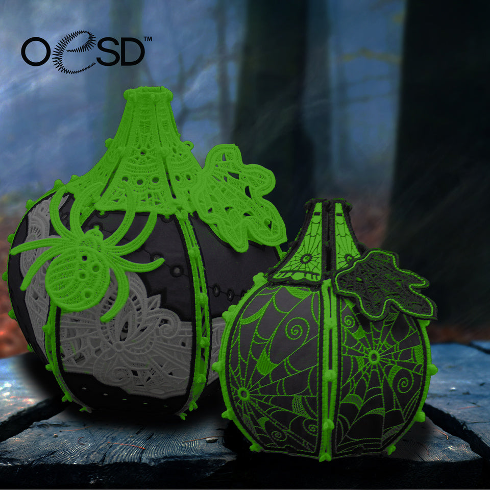 OESD Freestanding Spider Web Pumpkin Patch 12892