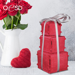 OESD Freestanding Heart Gift Boxes 12899 Embroidery Pattern