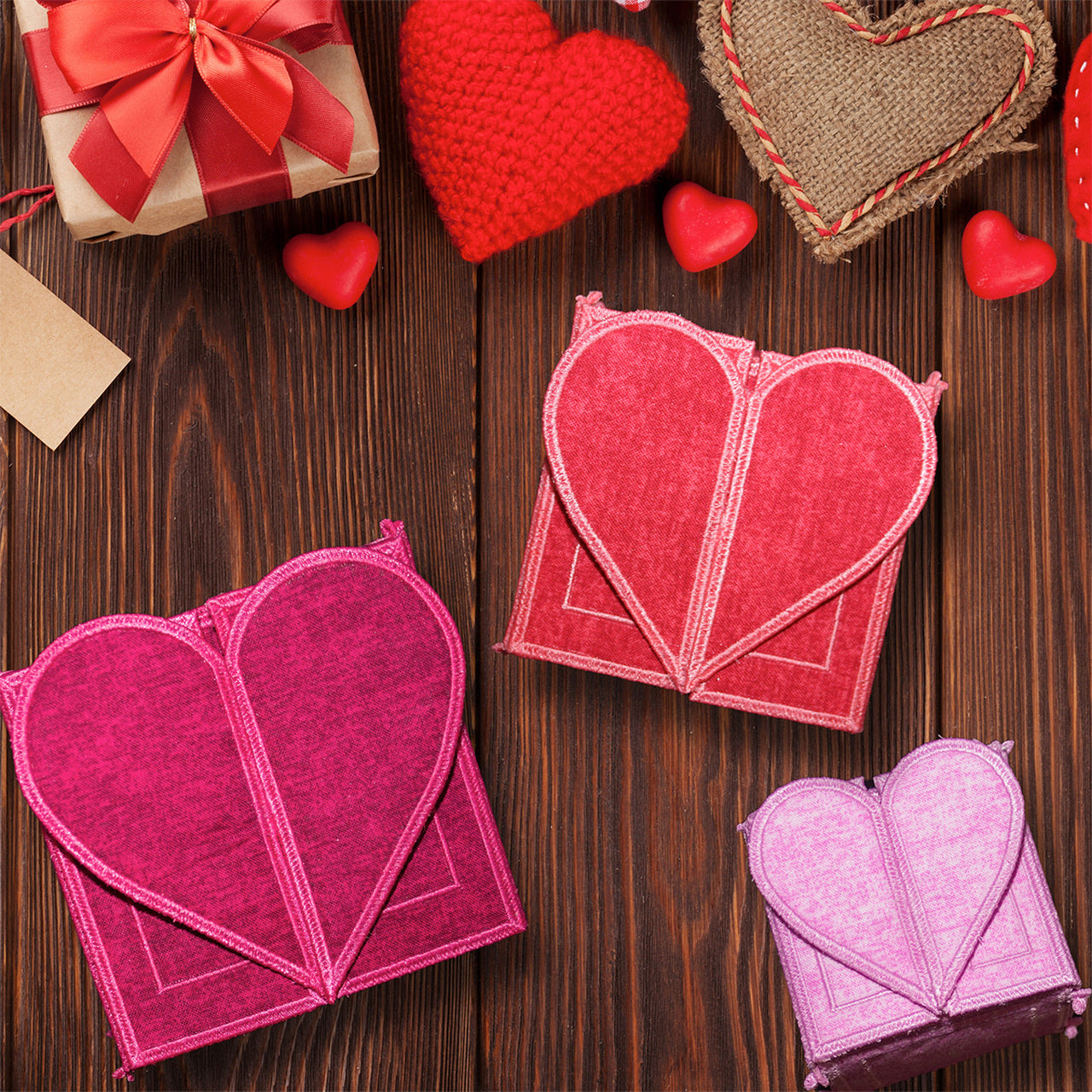 OESD Freestanding Heart Gift Boxes 12899 Embroidery Pattern