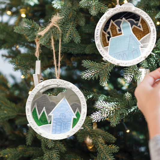 OESD Freestanding Shadow Box Ornaments 12908 CD or Digital Download
