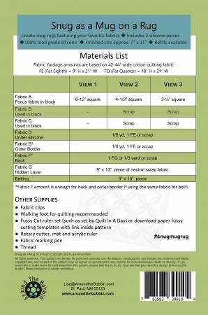 Around the Bobbin Snug as a Mug on a Rug ATB-214