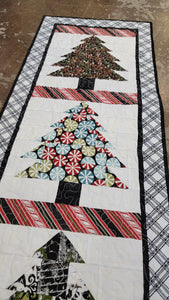 Moda Under the Christmas Tree Table Runner Fabric Kit with Pattern