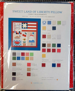 Kimberbell Sweet Land of Liberty Pillow FABRIC KIT ONLY