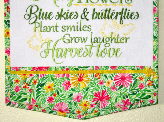 Glorious Spring Wall Hanging Janine Babich Embroidery Design