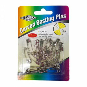 Havel's Curved Basting Pins 27mm 30pk # 32730
