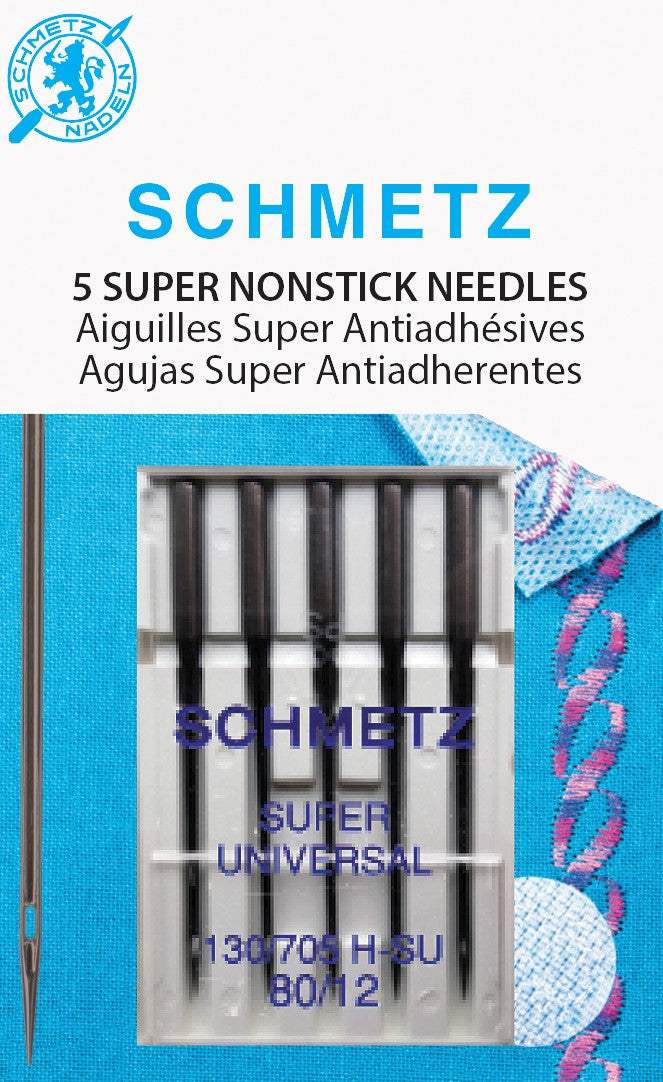 Schmetz 5 Super Nonstick Needles 80/12