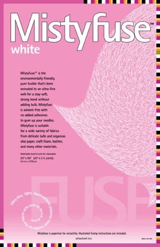 Misty Fuse-White 20" x 90"