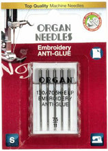 Load image into Gallery viewer, Madeira or Organ Embroidery Anti-Glue Needles 75/11 (130/70H-ELP)