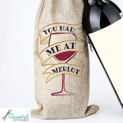 You Had Me At Merlot ScissorTail Stitches #51235