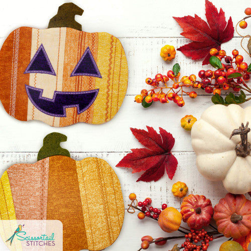 Pumpkin Patch Mug Rugs 51302 SCISSORTAIL STITCHES