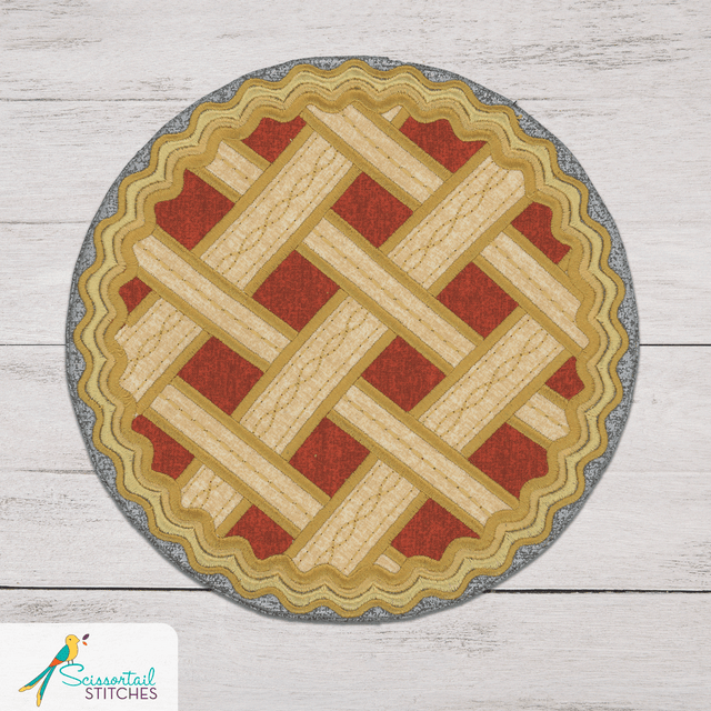 OESD Scissortail Stitches Pie Please Hot Pads Design 51309 Digital Design ONLY
