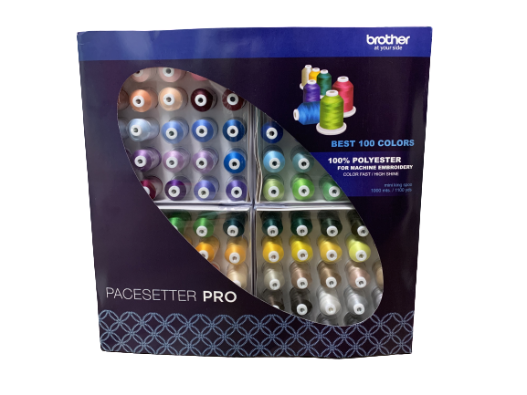 Brother Pacesetter Pro Best 100 Colors Mini King Spool 110yds
