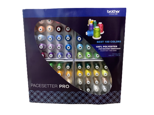 Brother Pacesetter Pro Best 100 Colors Mini King Spool 110yds