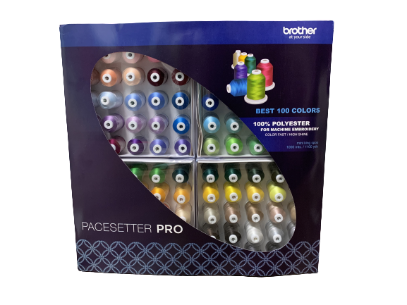 Brother Pacesetter Pro Embroidery Thread Set 110 Spools and 2 Racks –  Shields Sewing Center
