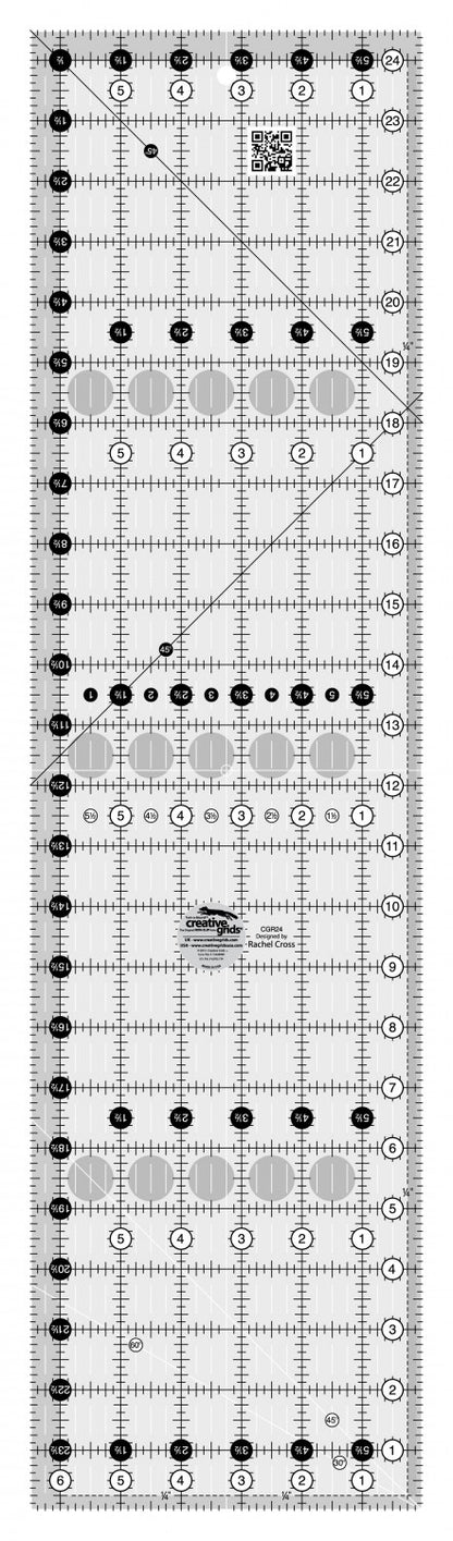 Creative Grids Quilt Rulers 10 - 1/2 and 6.5 x 24.5