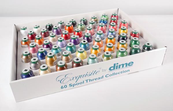 DIME Exquisite Thread Assortment - 60pk, 1000 Meter Spools TWCA