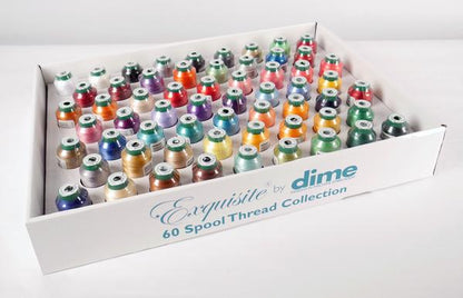 DIME Exquisite Thread Assortment - 60pk, 1000 Meter Spools TWCA